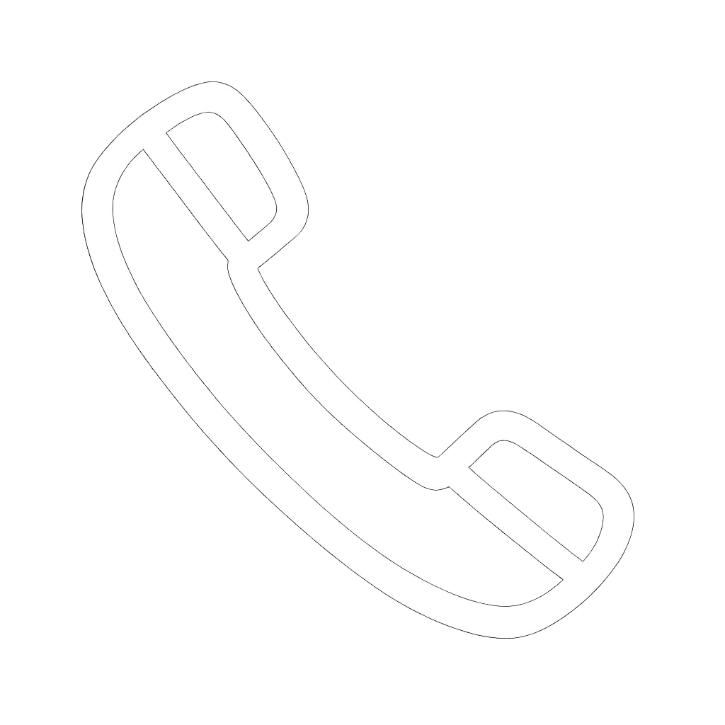 combiné de télephone - icon